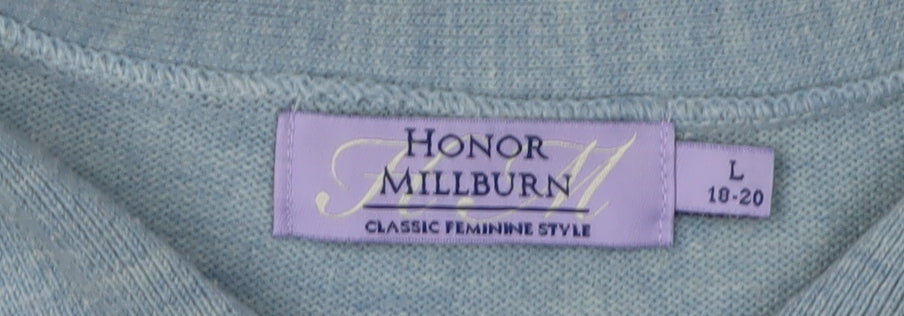 Womens UK Size L Honor Millburn Blue Pullover Jumper