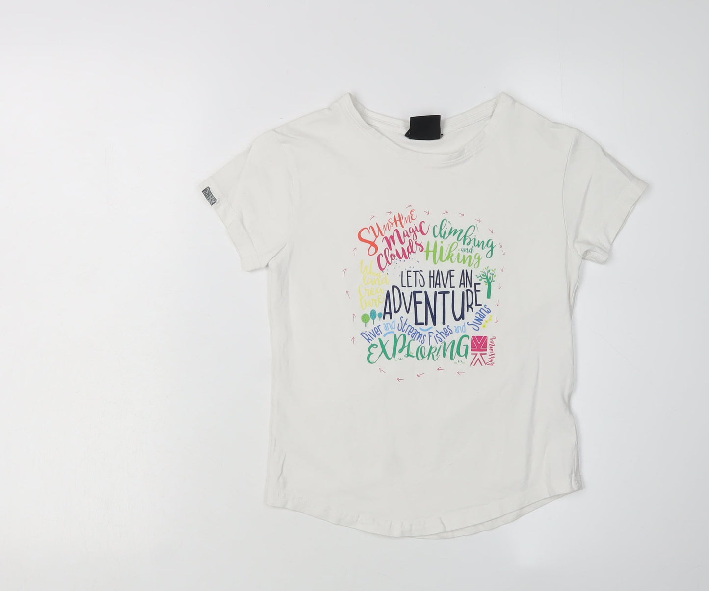 Karrimor Girls White Adventure Graphic T-Shirt 7-8 Years