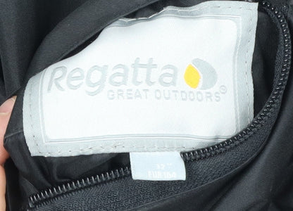 Regatta Boys Black Waterproof Basic Jacket Size 12
