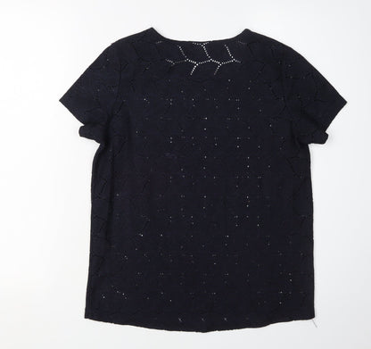 Jacqueline de Yong Women’s Black Knit T-Shirt XS