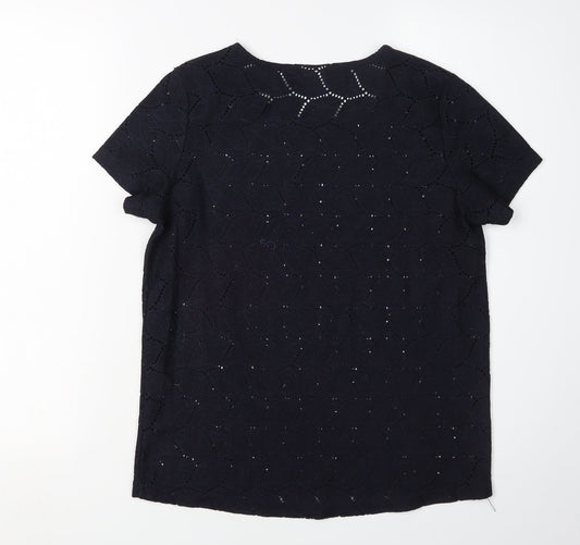 Jacqueline de Yong Women’s Black Knit T-Shirt XS