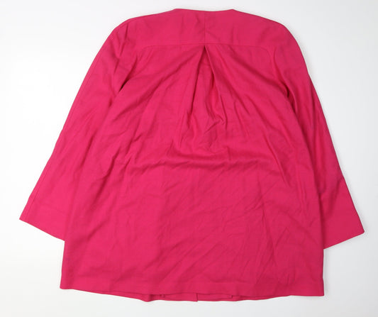 Windsmoor Women's Long Pink Suit Jacket Size 14