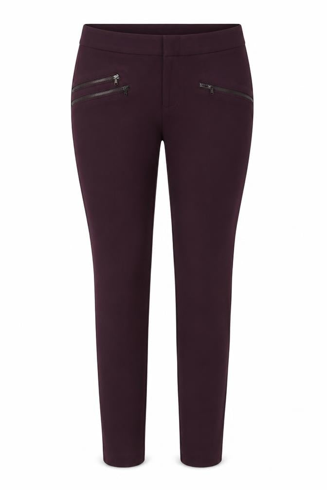 Womens UK Size 8 Calvin Klein Slim Fit Jegging Purple Trousers