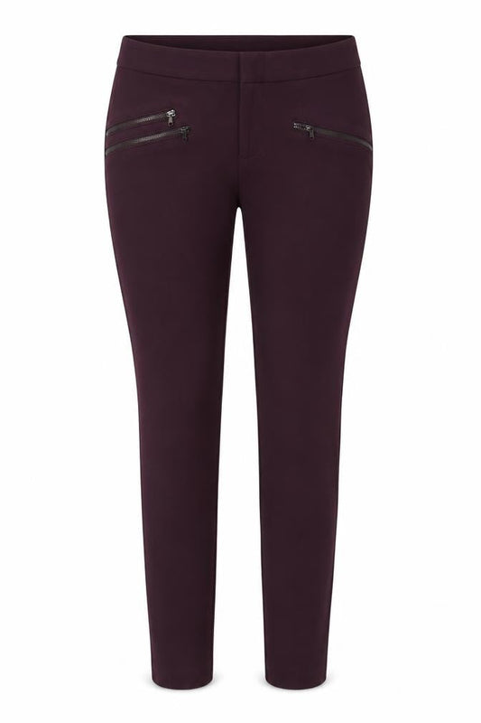 Womens UK Size 8 Calvin Klein Slim Fit Jegging Purple Trousers