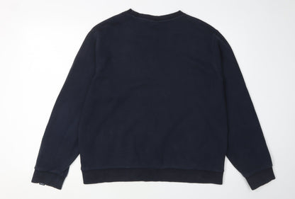 Ellesse Women's Black Logo Sweatshirt UK 16