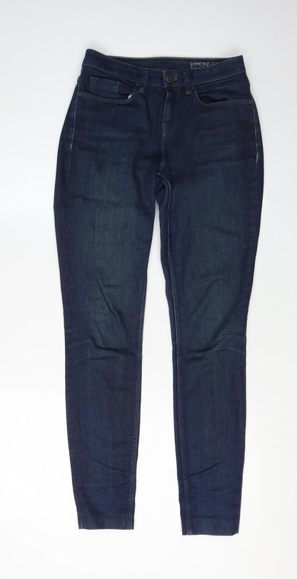 Womens UK Size 8 White Label Slim Fit Skinny Blue Jeans