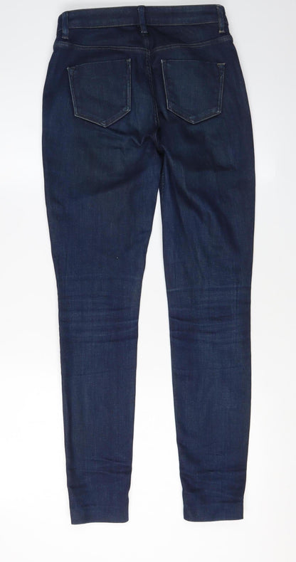 Womens UK Size 8 White Label Slim Fit Skinny Blue Jeans