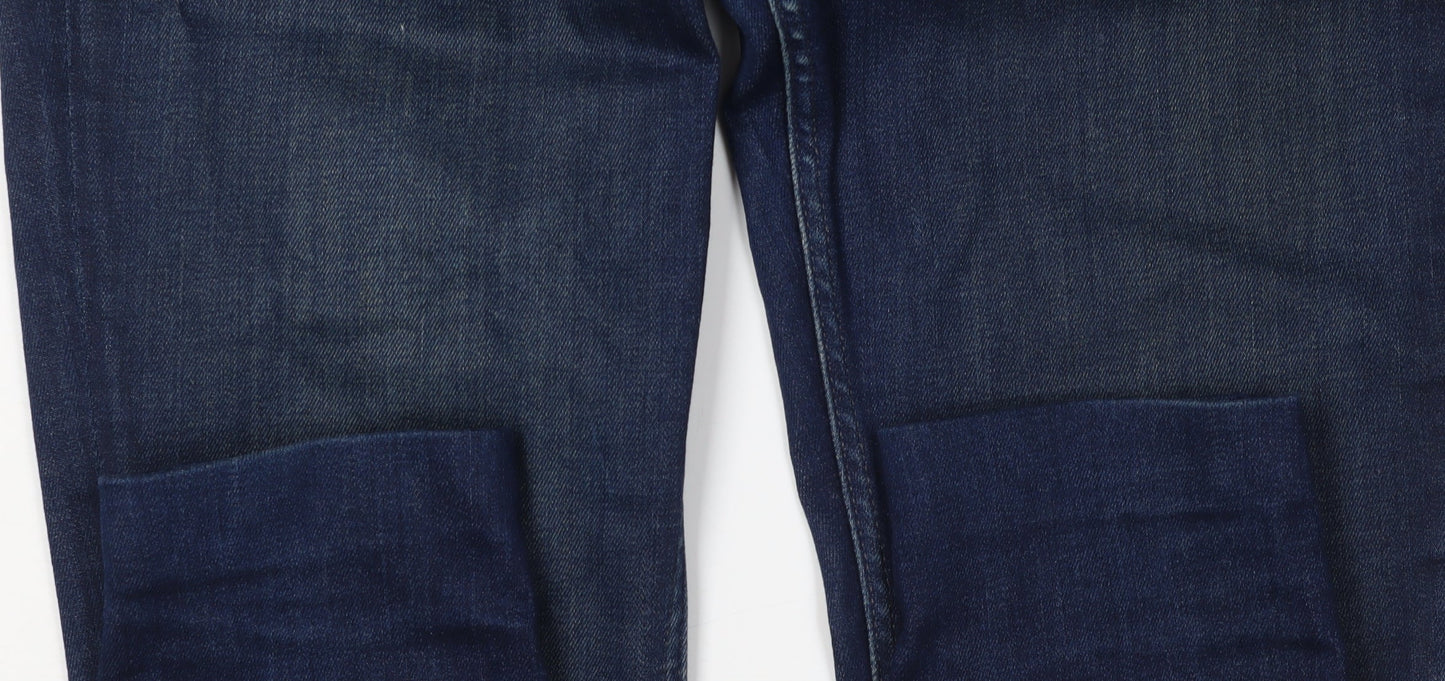 Womens UK Size 8 White Label Slim Fit Skinny Blue Jeans