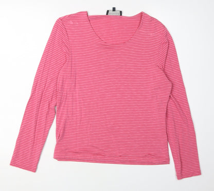 Womens UK Size M Viyella Pink Basic T-Shirt