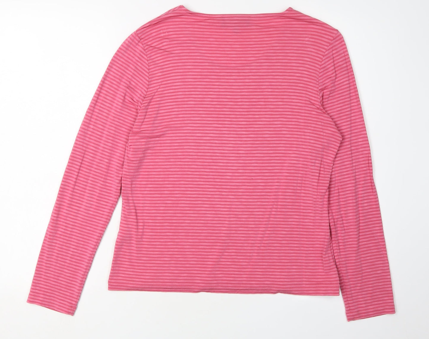 Womens UK Size M Viyella Pink Basic T-Shirt