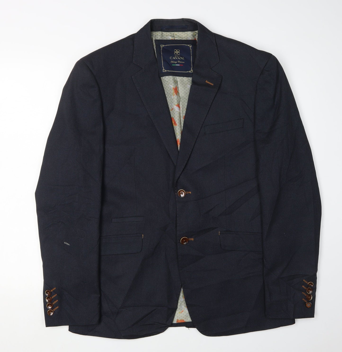 Mens UK Size 40 Cavani Regular Blue Suit Jacket