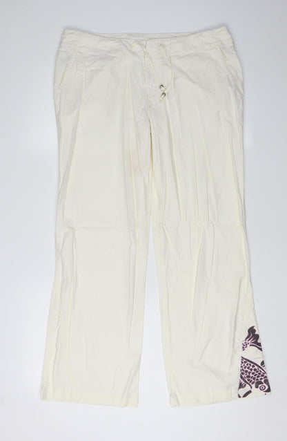 Puma Women's White Trousers Size 12 Casual Style