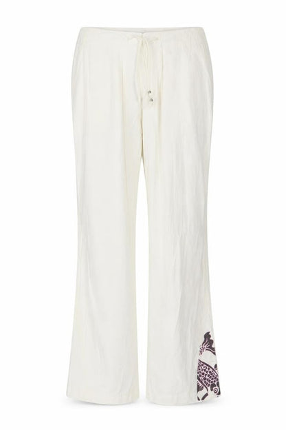 Womens UK Size 12 PUMA Regular Fit Casual White Trousers