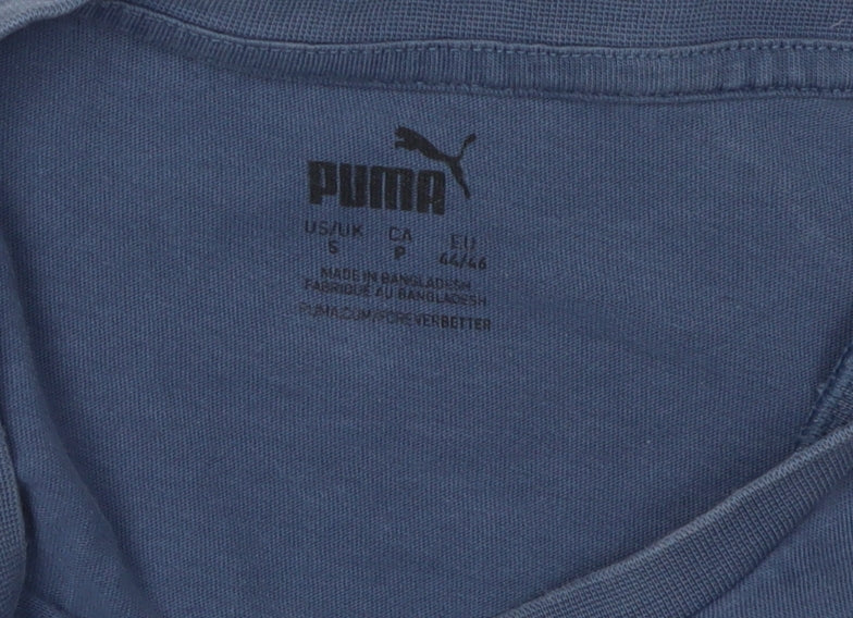 Puma Men's Blue Sports T-Shirt Small