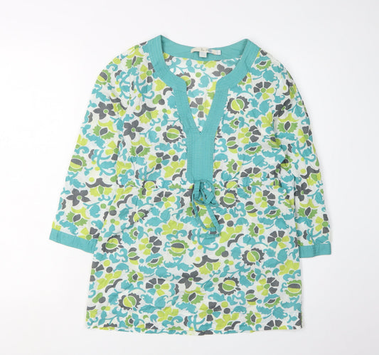 Boden Women's Multicoloured Floral Tunic Blouse, Size 6