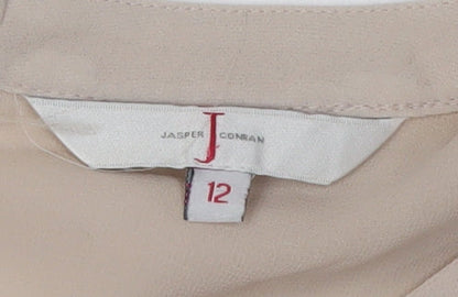 Jasper Conran Women's Beige Sleeveless Blouse Size 12