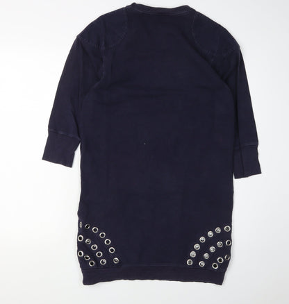 Whistles Women's Blue Shift Dress - Size 8 - Casual Wear