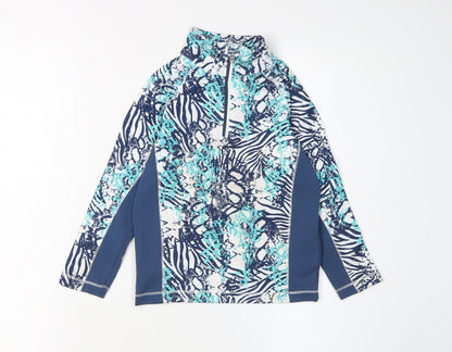 Dare 2b Boys' Blue Animal Print Rash Guard 3-4 Years