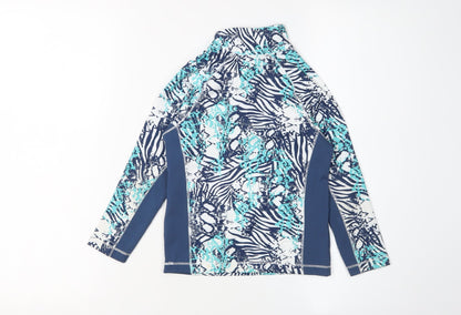 Dare 2b Boys' Blue Animal Print Rash Guard 3-4 Years