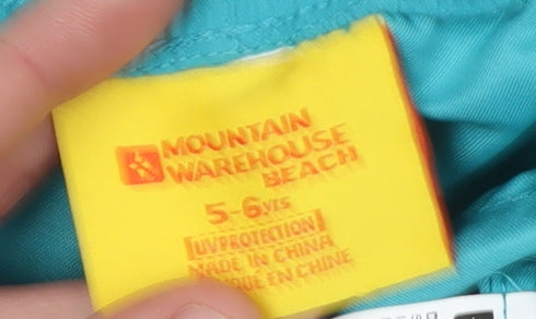 Mountain Warehouse Boys Blue Athletic Shorts 5-6 Years UV Protection