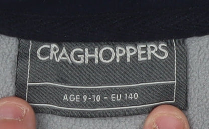 Craghoppers Boys Black Fleece Jacket, 9-10 Years, Full Zip