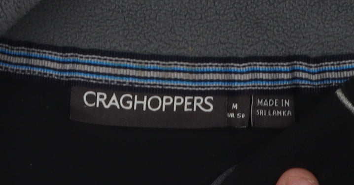 Mens UK Size M Craghoppers Black Pullover Sweatshirt