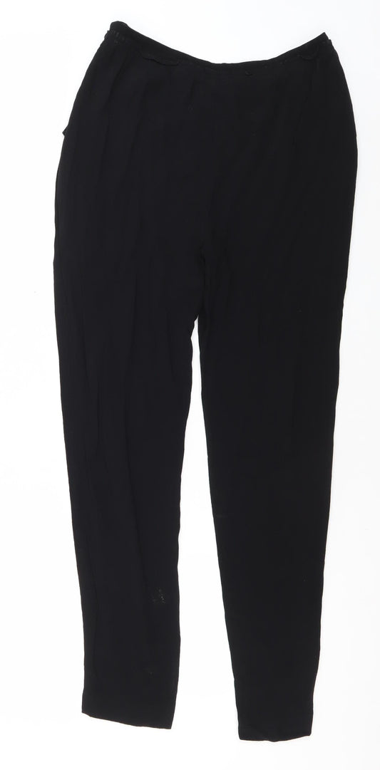 Reiss Women's Black Straight Trousers Size 6