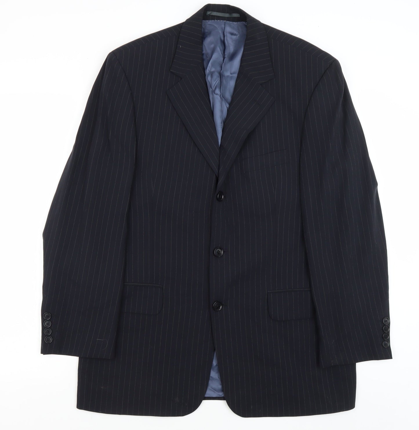 Austin Reed Men's Blue Striped Suit Jacket 38S