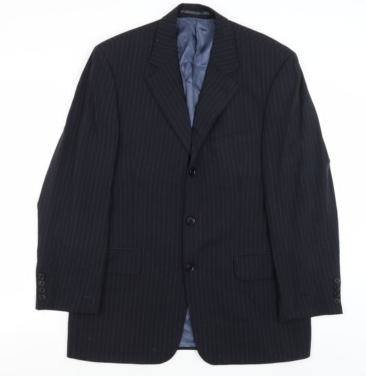 Austin Reed Men's Blue Striped Suit Jacket 38S