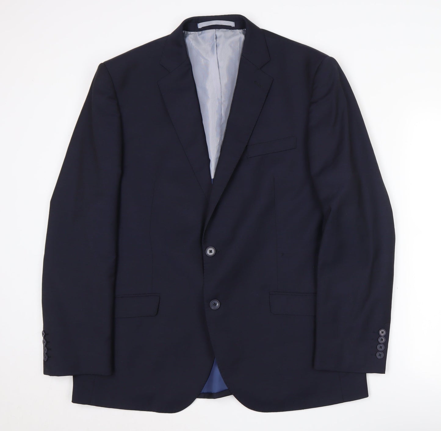 Mens UK Size 42 Marks and Spencer Regular Blue Suit Jacket