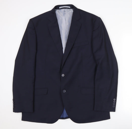Mens UK Size 42 Marks and Spencer Regular Blue Suit Jacket