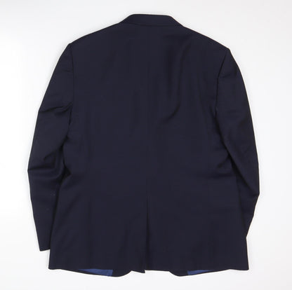Mens UK Size 42 Marks and Spencer Regular Blue Suit Jacket
