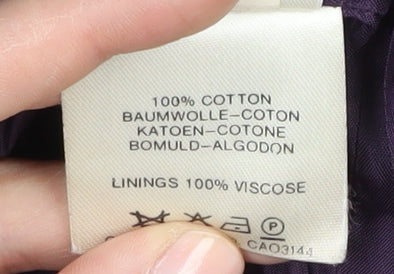 Jaeger Women's Purple Velvet Blazer Size 12