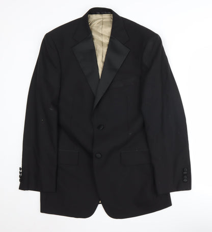 Mens UK Size M Marks and Spencer Regular Black Suit Tuxedo