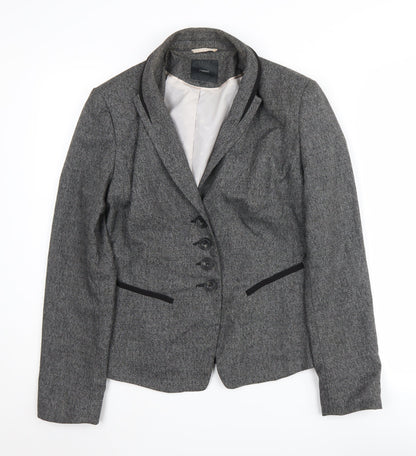 Next Women's Grey Suit Jacket Blazer Size 12