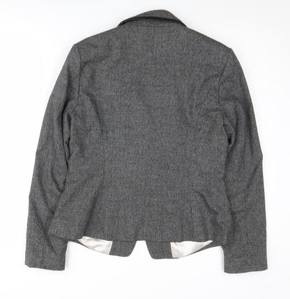 Next Women's Grey Suit Jacket Blazer Size 12