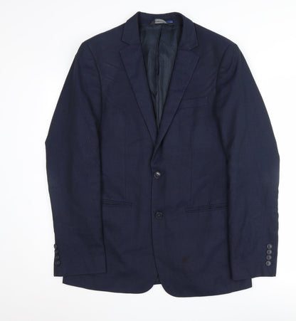 Mens UK Size 38 Marks and Spencer Regular Blue Suit Jacket