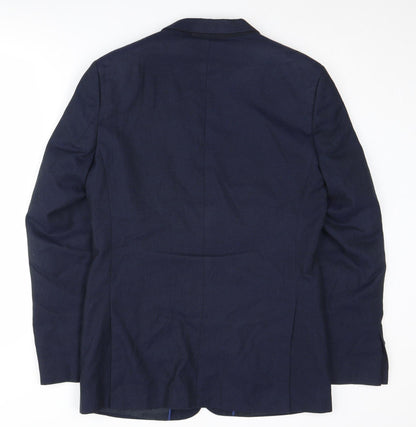 Mens UK Size 38 Marks and Spencer Regular Blue Suit Jacket