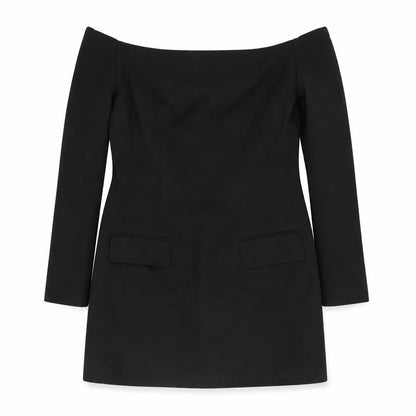 Zara Women's Black XL Off-Shoulder Sheath Dress