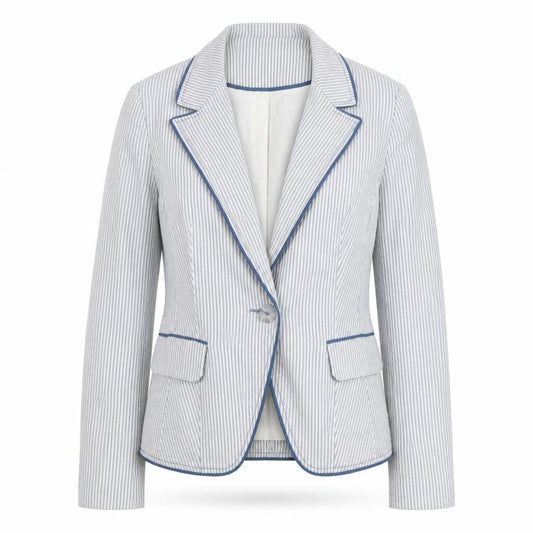 Womens UK Size 10 Monsoon Regular Blue Suit Jacket