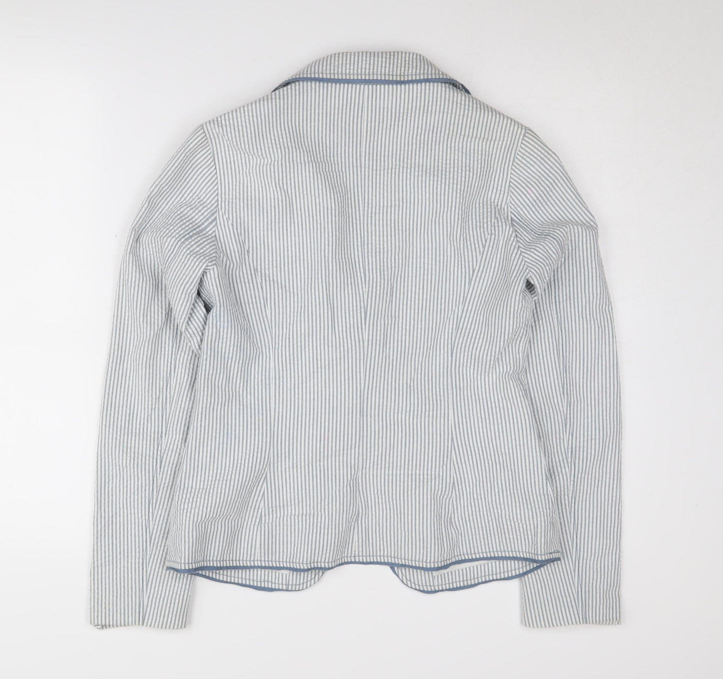 Monsoon Women's Blue Striped Blazer Jacket 10