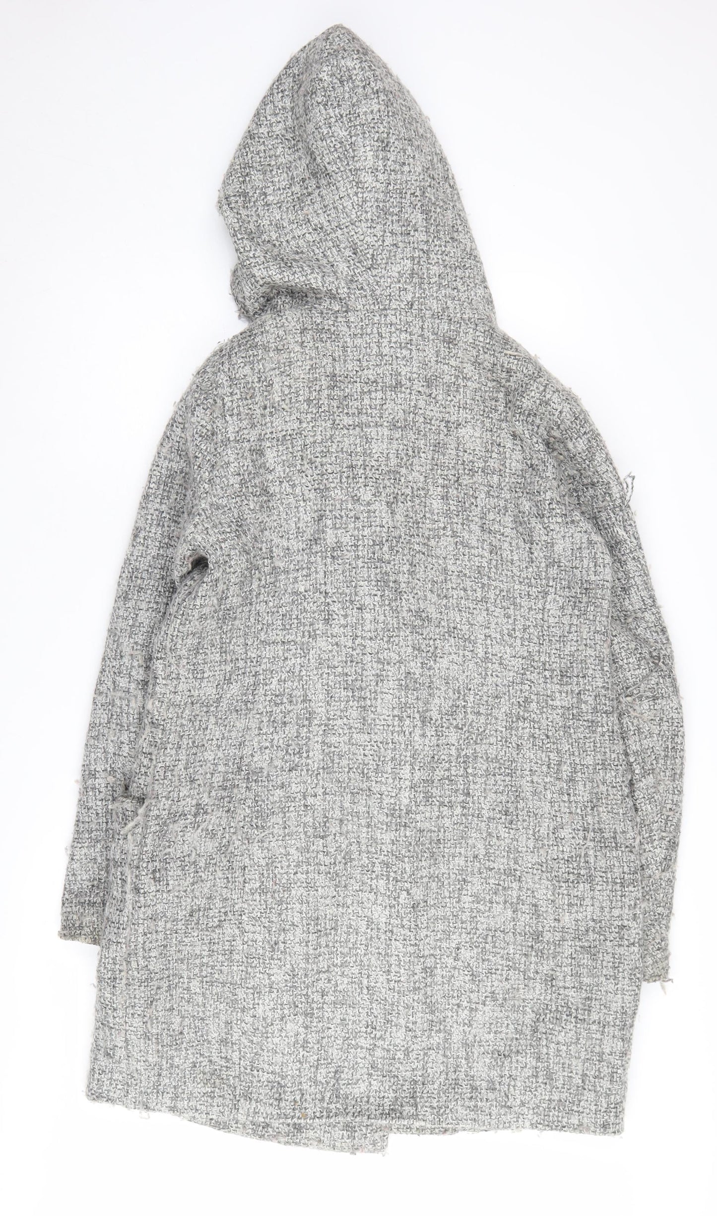 Womens UK Size M VERO MODA Grey Hooded Coat