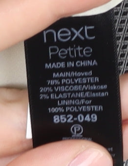 Next Grey Petite Blazer Women Size 10 Trouser Suit