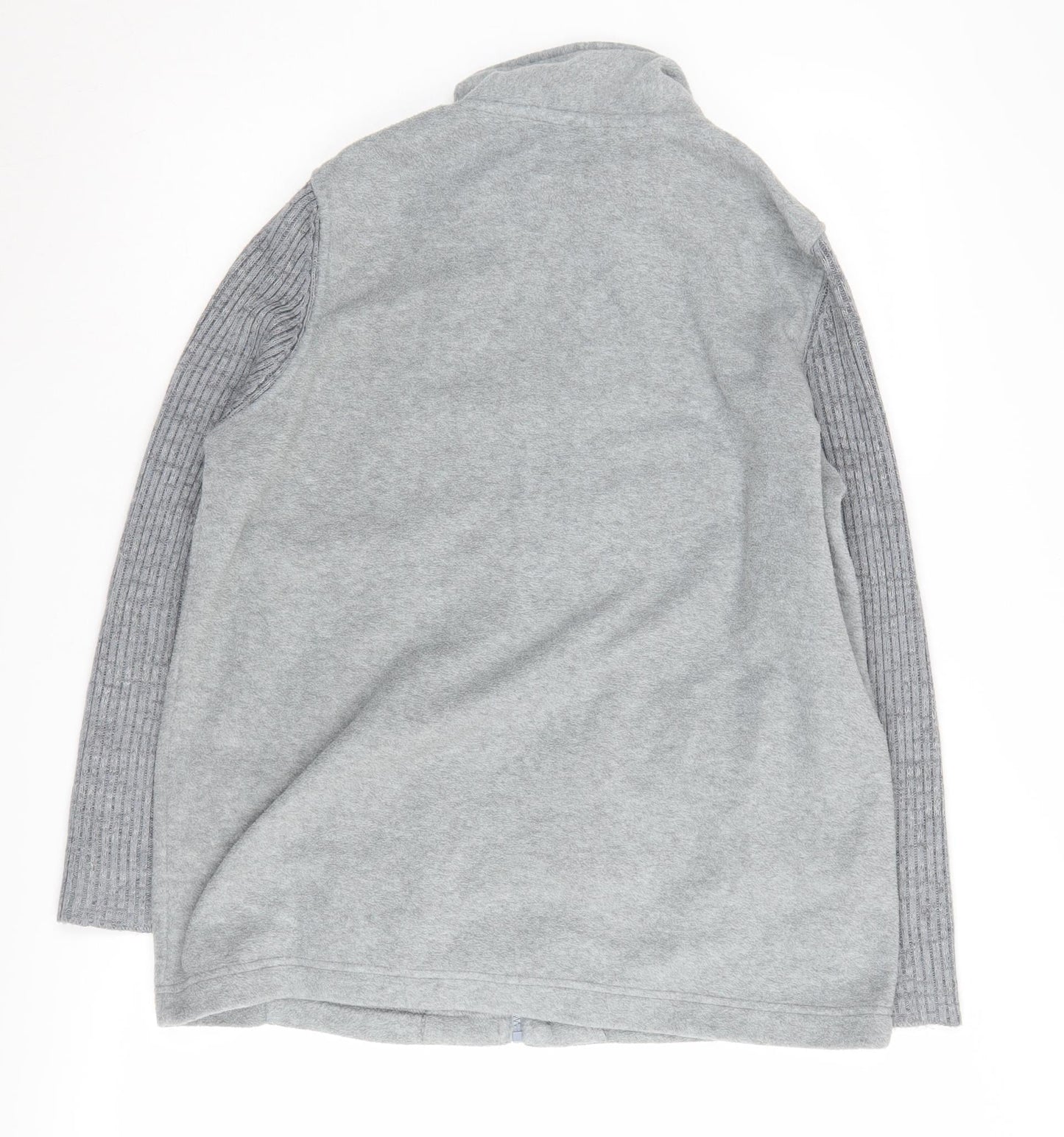 Damart Women's Grey Fleece Jacket M Autumn