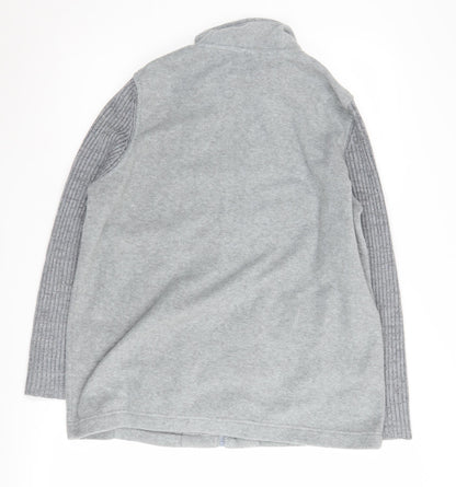 Damart Women's Grey Fleece Jacket M Autumn