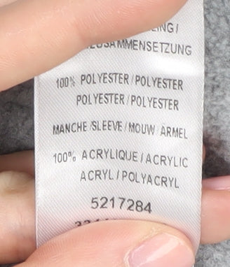 Damart Women's Grey Fleece Jacket M Autumn