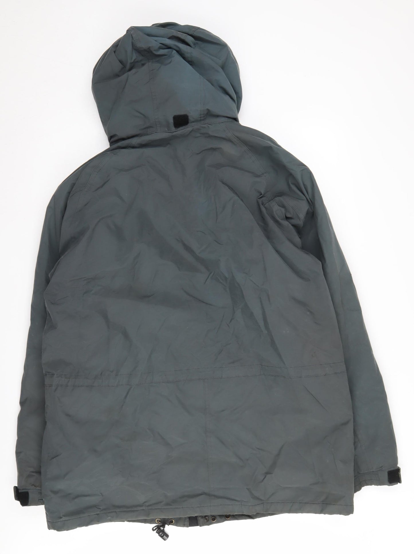 Mens UK Size S Outdoor Sportswear Green Parka Coat