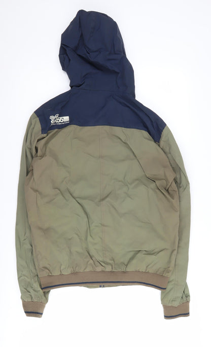 Mens UK Size L Crosshatch Green Basic Jacket