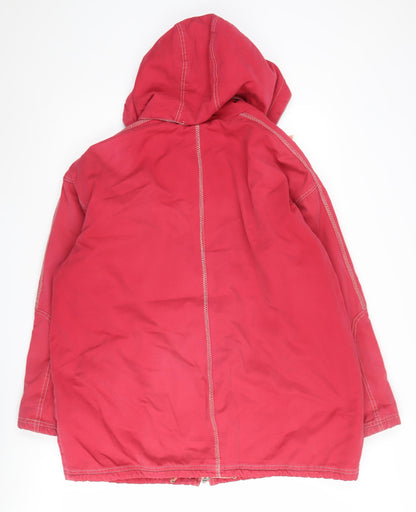 Womens UK Size 12 Dorothy Perkins Red Parka Coat