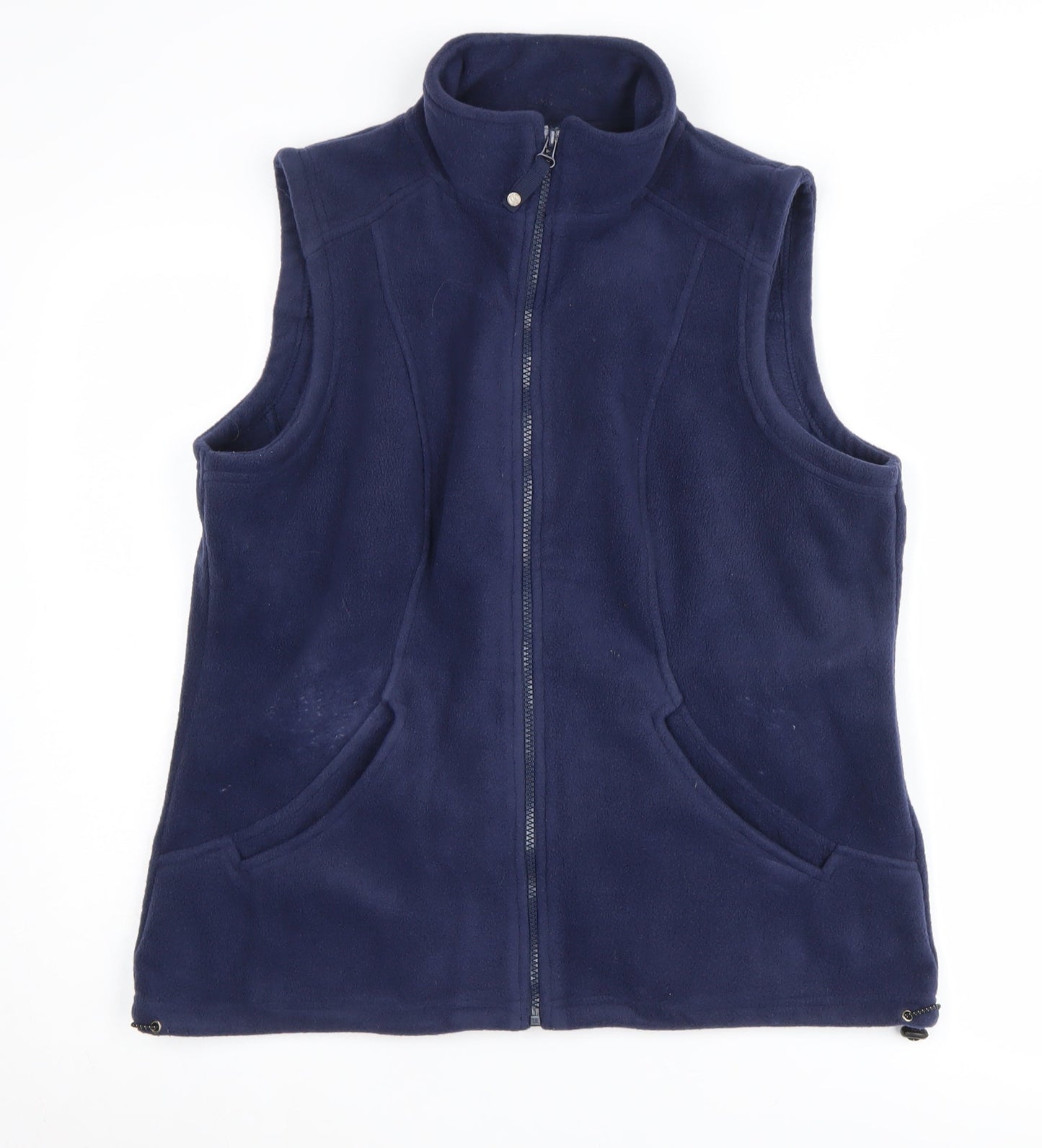 Spirit at M&Co Women's Blue Fleece Waistcoat Size 14